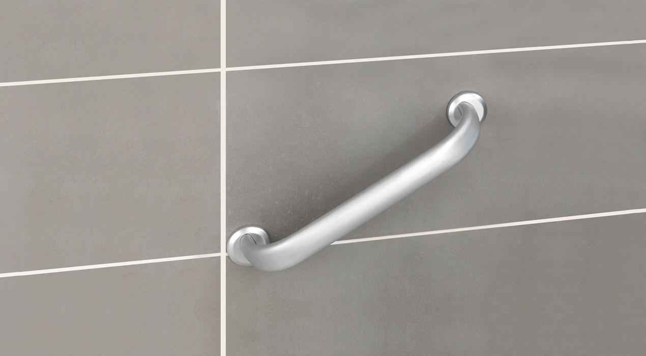 Badewannengriff silber