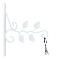 BLUMENAMPELHALTERUNG - Weiß, Metall (29.5/30/2cm) - Relaxdays