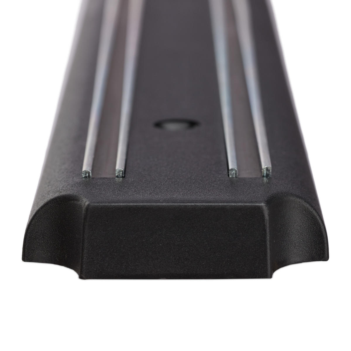 3XMAGNETLEISTE - Schwarz, Kunststoff/Metall (33/5/1.5cm) - Relaxdays