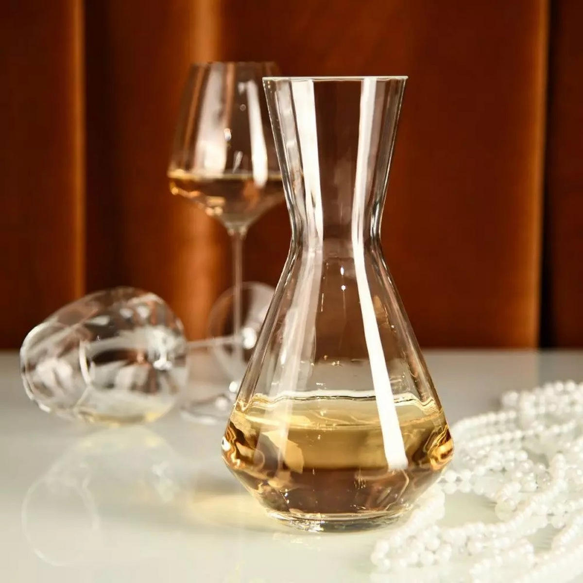 KARAFFE, 1200 ml, Handgemacht - Transparent, Glas (1.2L) - Krosno Glass