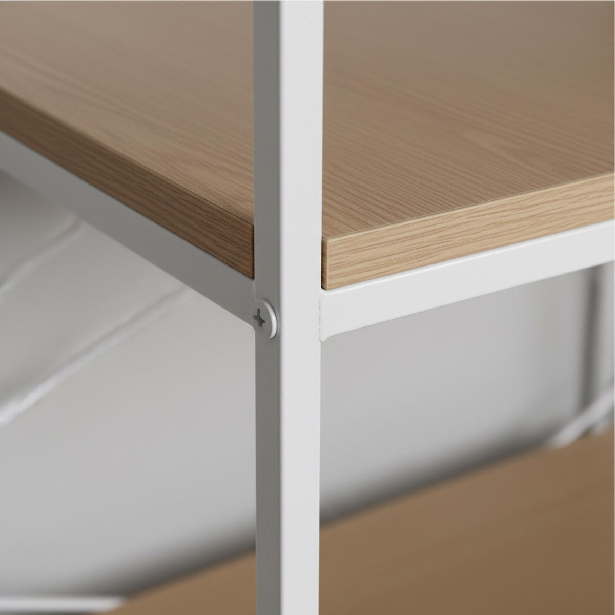 KÜCHENREGAL - Weiß, Holzwerkstoff/Metall (100/167/40cm) - Relaxdays