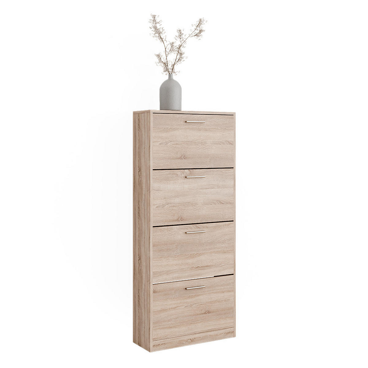 SCHUHKIPPER Gizmo Sonoma 59 x 137 cm mit 4 Fächern - Sonoma Eiche, Holzwerkstoff (59/137/22cm) - Vicco