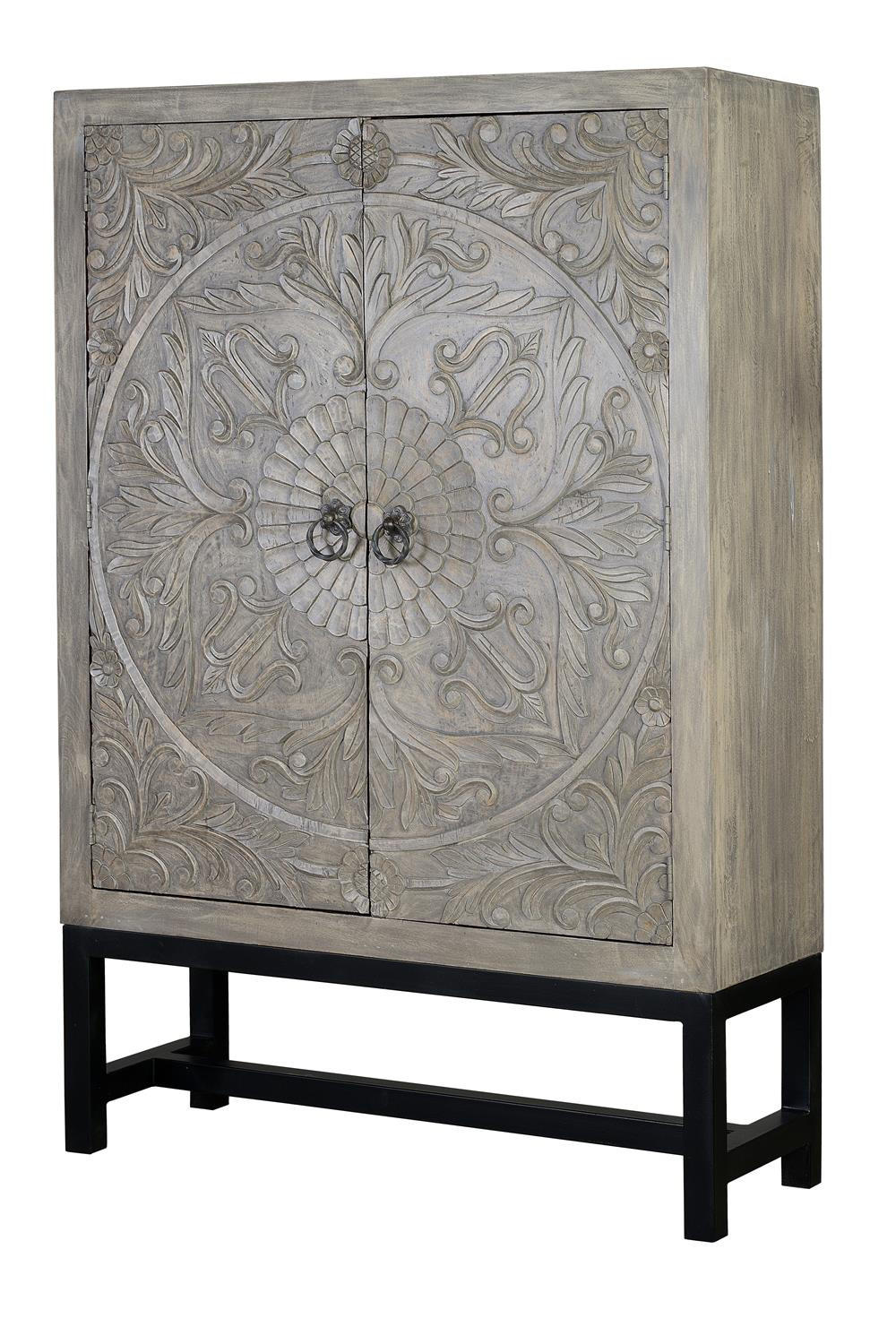 Giner y Colomer Highboard Grau 42x180x116 cm
