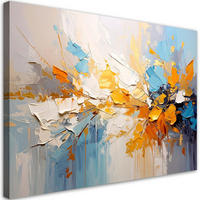 LEINWANDBILD Abstrakt Bunt 120x80cm - Multicolor, Textil (120/80cm) - Feeby