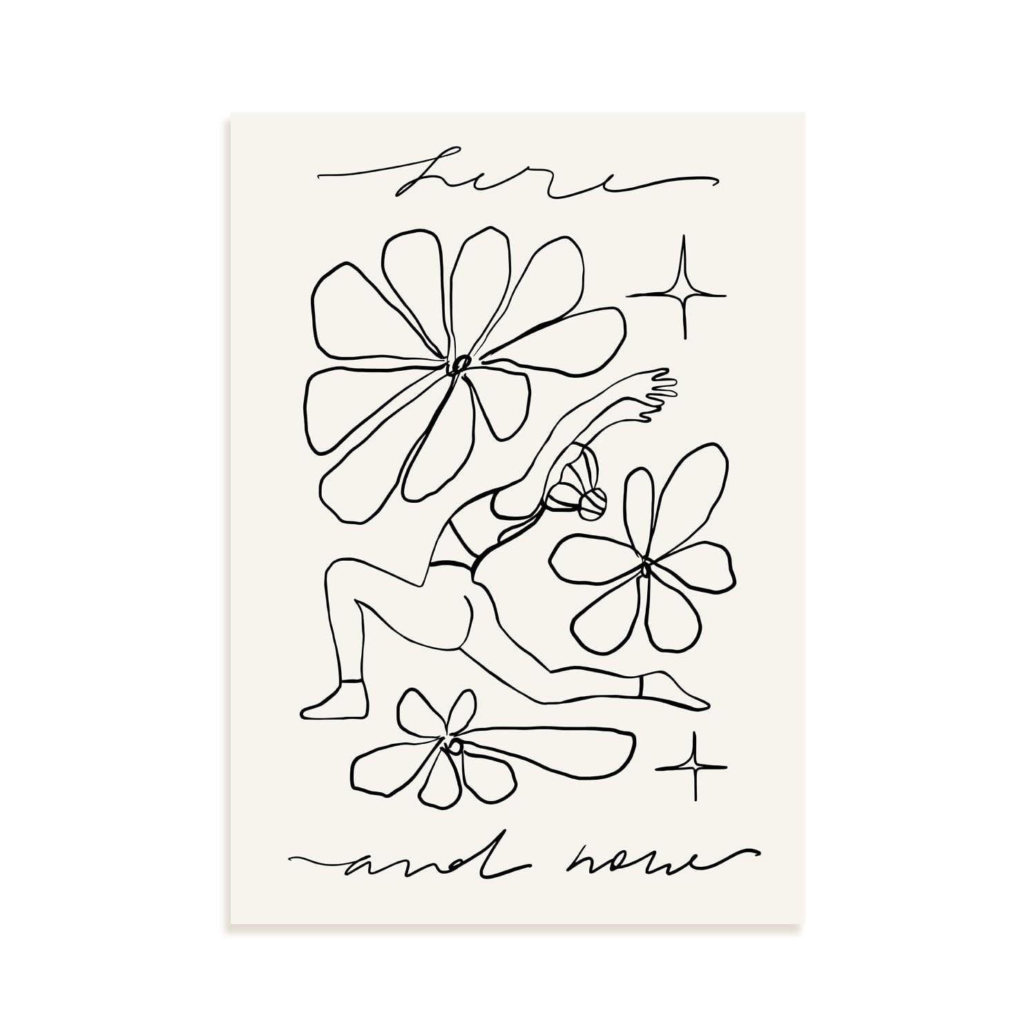 POSTER Hier Und Jetzt 1 Blatt A3 Rahmenlos - Klar, Papier (29.7/5/42cm) - Nacnic