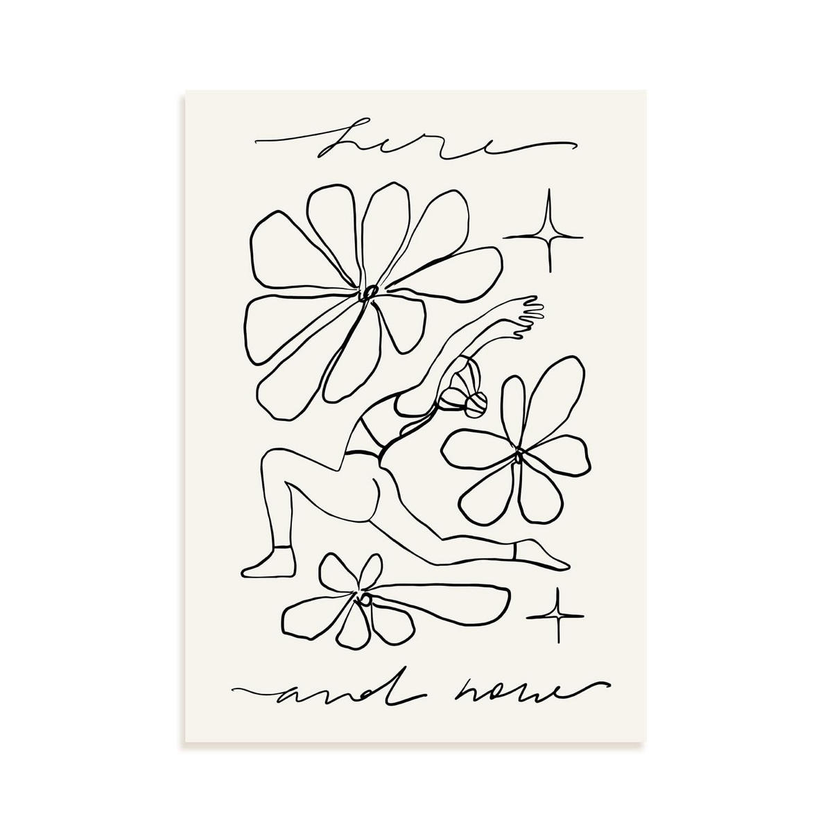 POSTER Hier Und Jetzt 1 Blatt A3 Rahmenlos - Klar, Papier (29.7/5/42cm) - Nacnic