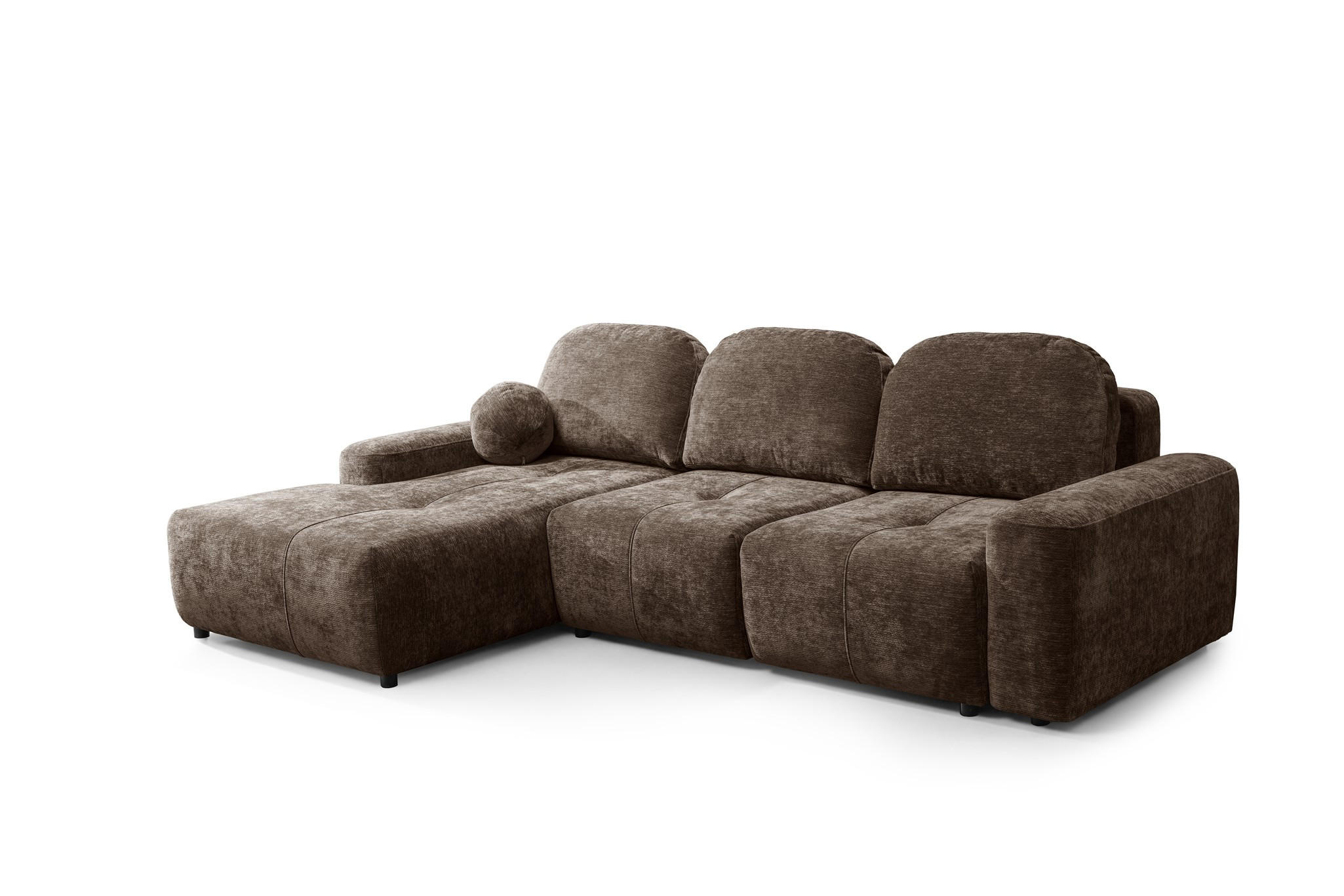 ECKSOFA Argos In Vibe - Braun, Holzwerkstoff/Textil (170/267cm) - Fun Möbel