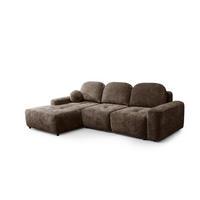 ECKSOFA Argos In Vibe - Braun, Holzwerkstoff/Textil (170/267cm) - Fun Möbel