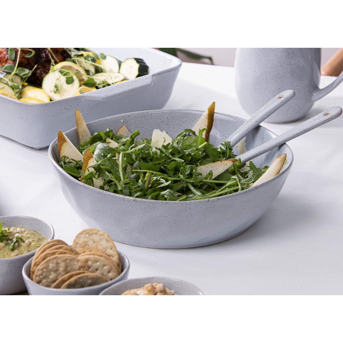 SONSTIGE SCHÜSSELN Artisan 27/27/7,5 cm - Blau, Keramik (27/27/7.5cm) - Ladelle