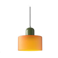 PENDELLEUCHTEN,GLAS, 220 V, 12 W, 15 cm Durchmesser,Orange - Orange, Glas (15/15/100cm) - Weltevree