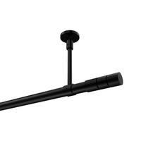 GARDINENSTANGE Sonette Elanto 180 cm, 1-läufig, 20 mm Ø Schwarz - Schwarz, Metall (180cm) - INTERDECO