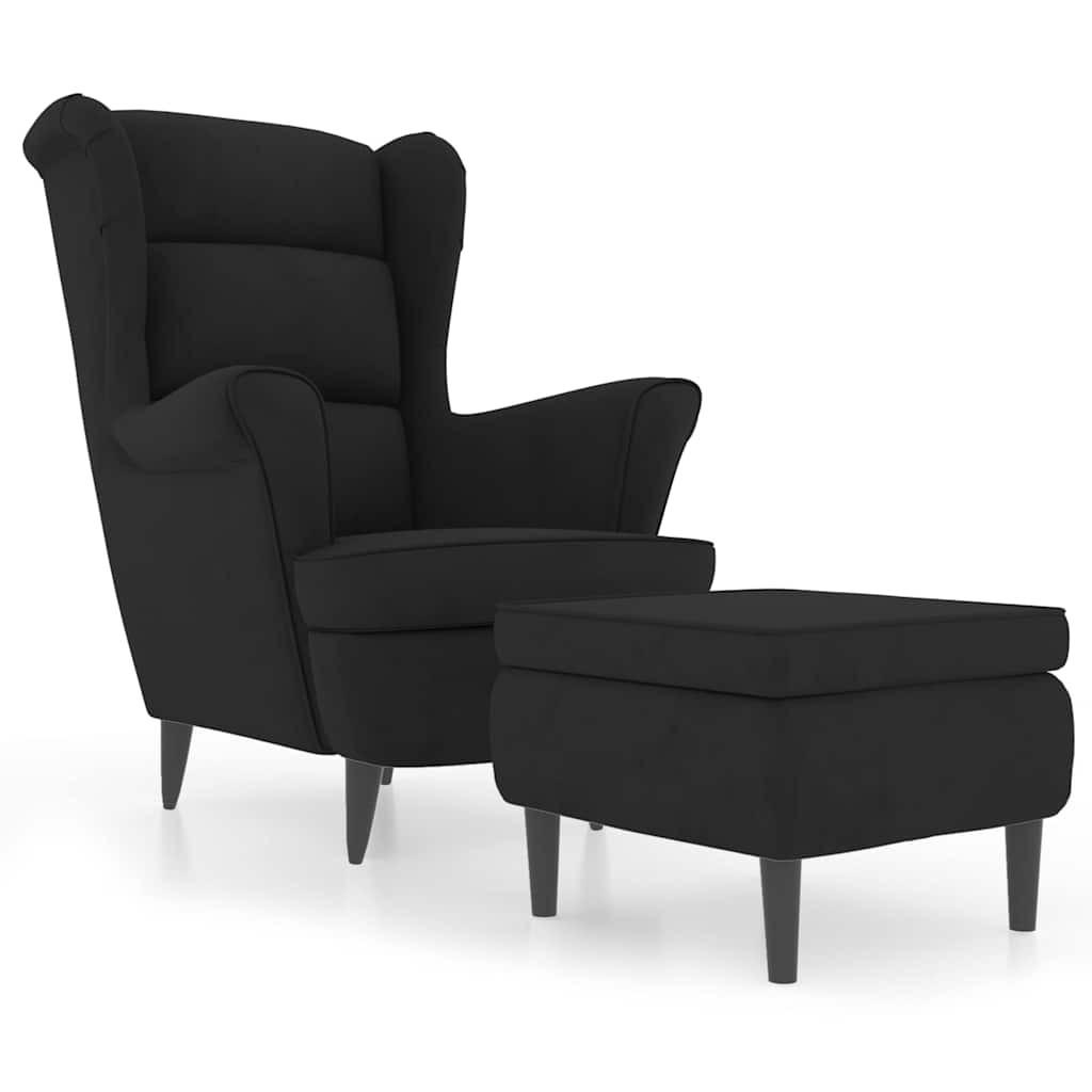 vidaXL Sessel Schwarz 90x96.5x81 cm
