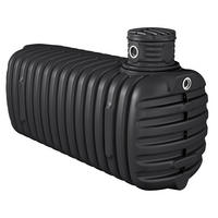 ERDTANK 4100 L inkl. Schachtverlängerung - Schwarz, Kunststoff (124/138/325cm) - 4rain
