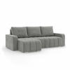 ECKSOFA MIT SCHLAFFUNKTION ABRIELLE BONELL Dunkelgrau - Dunkelgrau, Textil (144/237cm) - Mebligo
