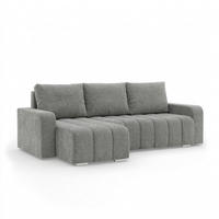 ECKSOFA MIT SCHLAFFUNKTION ABRIELLE BONELL Dunkelgrau - Dunkelgrau, Textil (144/237cm) - Mebligo