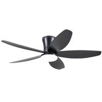 DECKENVENTILATOR Schwarz 106,7 cm mit LED und leisem DC-Motor - Schwarz, Kunststoff (106.7/106.7/21.8cm) - Surtime