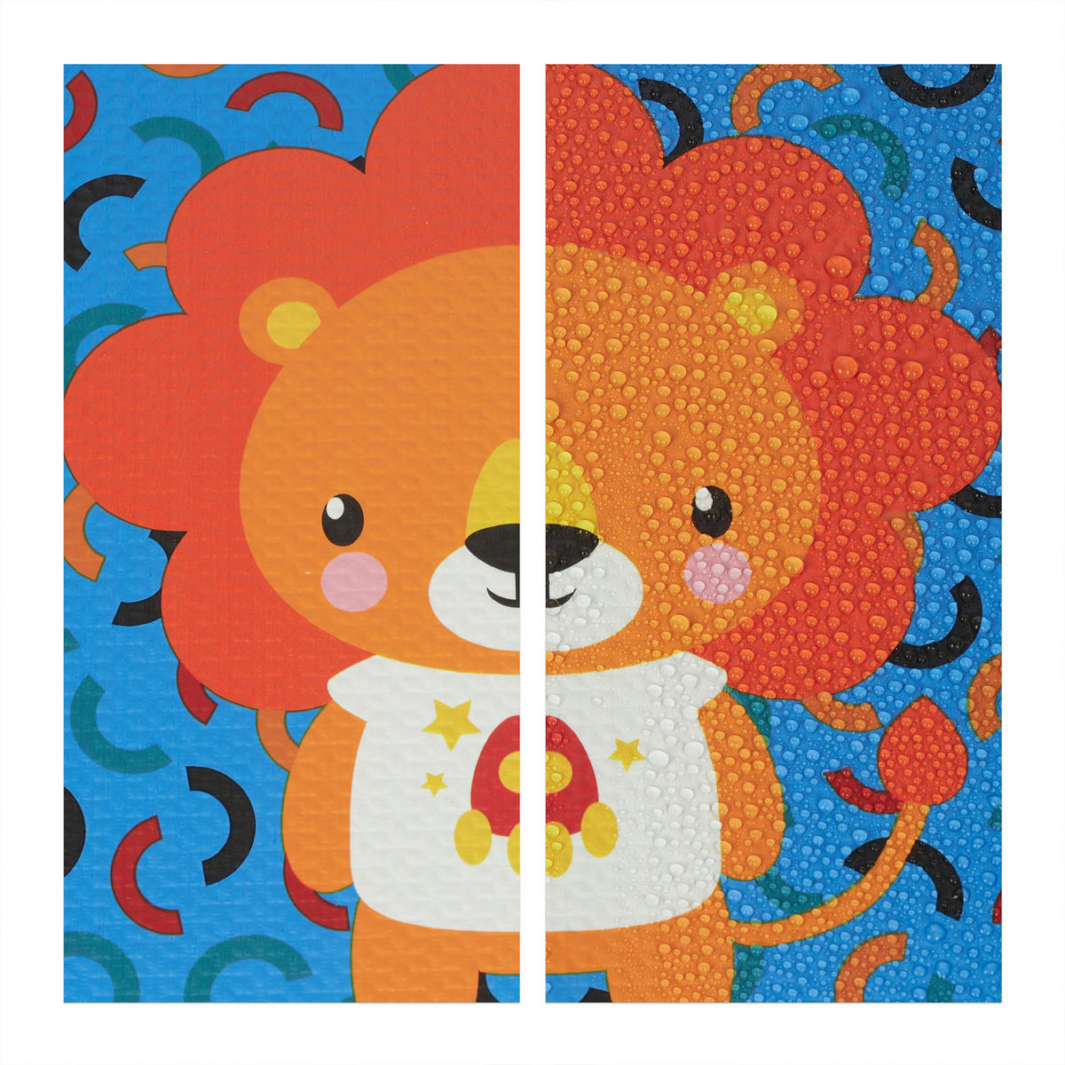 PUZZLEMATTE - Multicolor, Textil (30/30cm) - Relaxdays