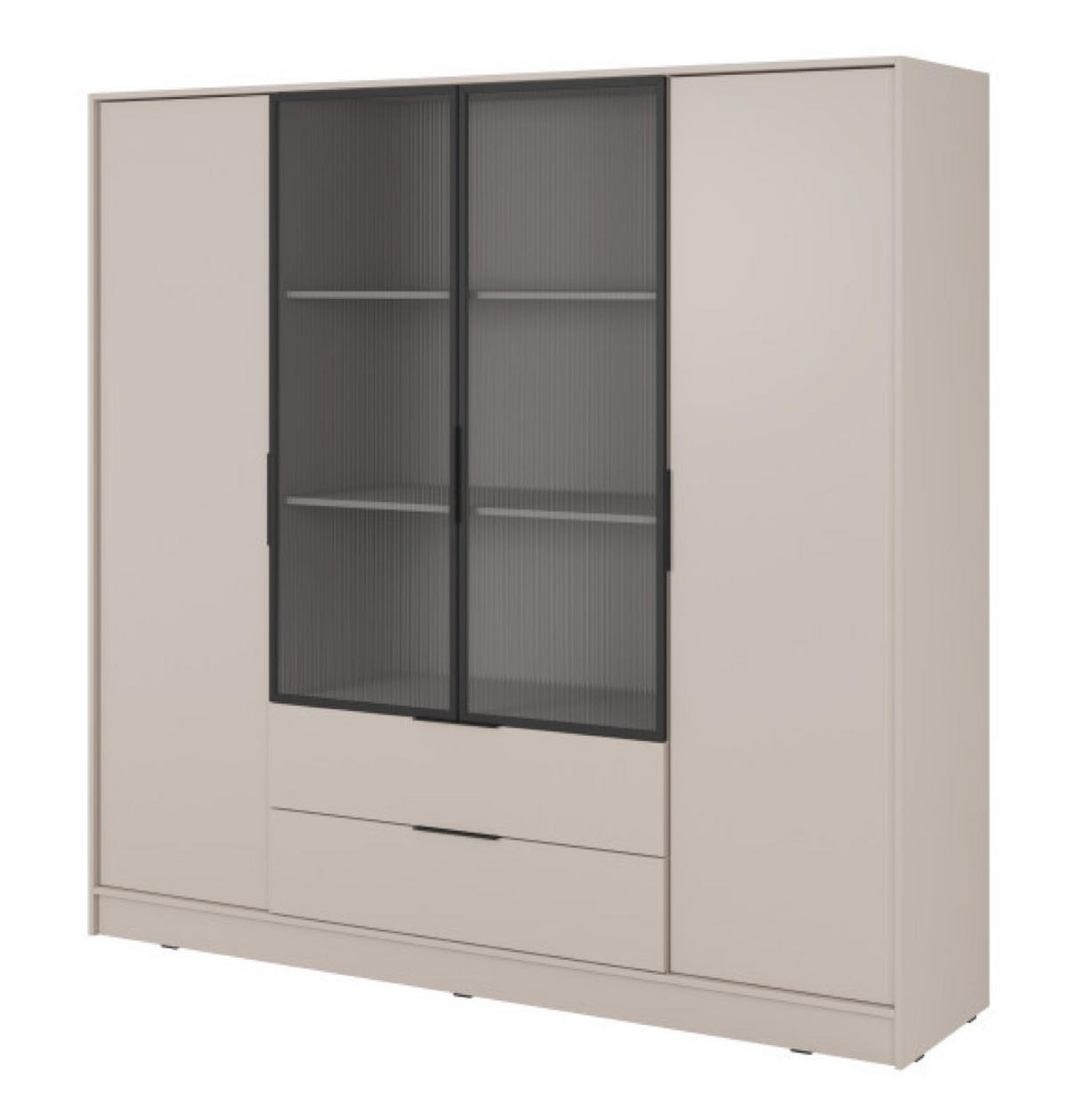 SCHRANK Kaschmir ELLY Geräumig - Beige, Holzwerkstoff (206/51/51cm) - Sepro Meble