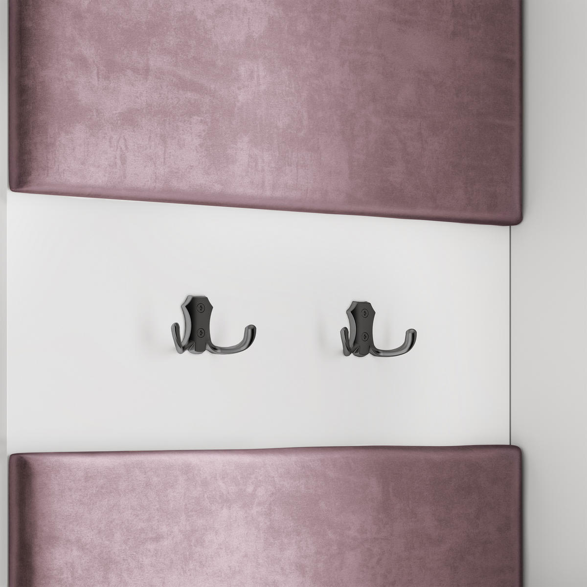 GARDEROBENSCHRANK VIRA 95/181/51 cm Modern Garderobe-Set Eiche Wotan - Eiche Wotan/Lila, Holzwerkstoff (95/181/51cm) - MASSENO