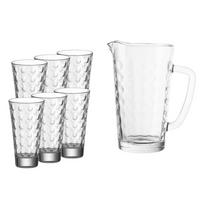 KRUGSET Optic transparent 7er Set - Transparent, Glas (0.001L) - Leonardo Living