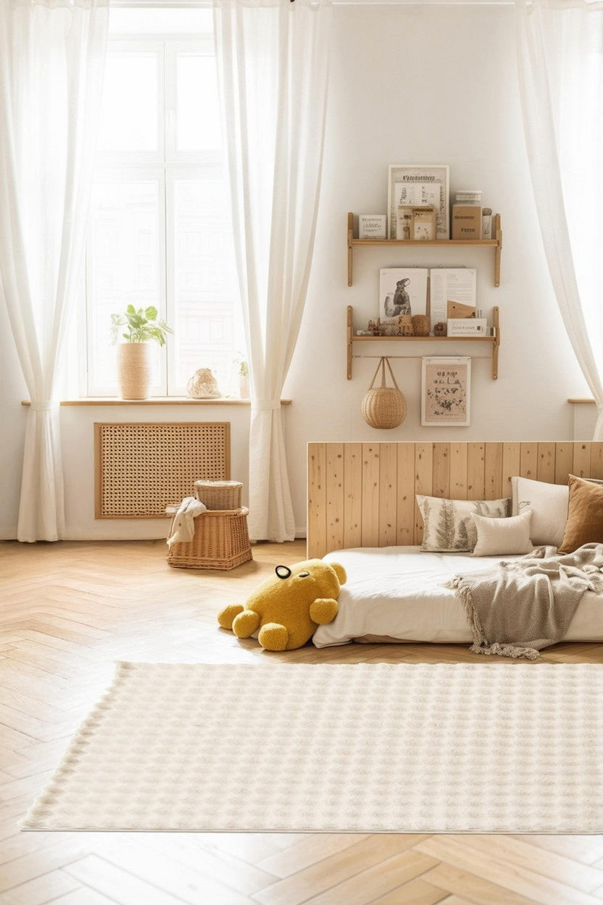 TEPPICH ultraweich mit Relief-Effekt beige - Beige, Textil (120/170cm) - AFK Living