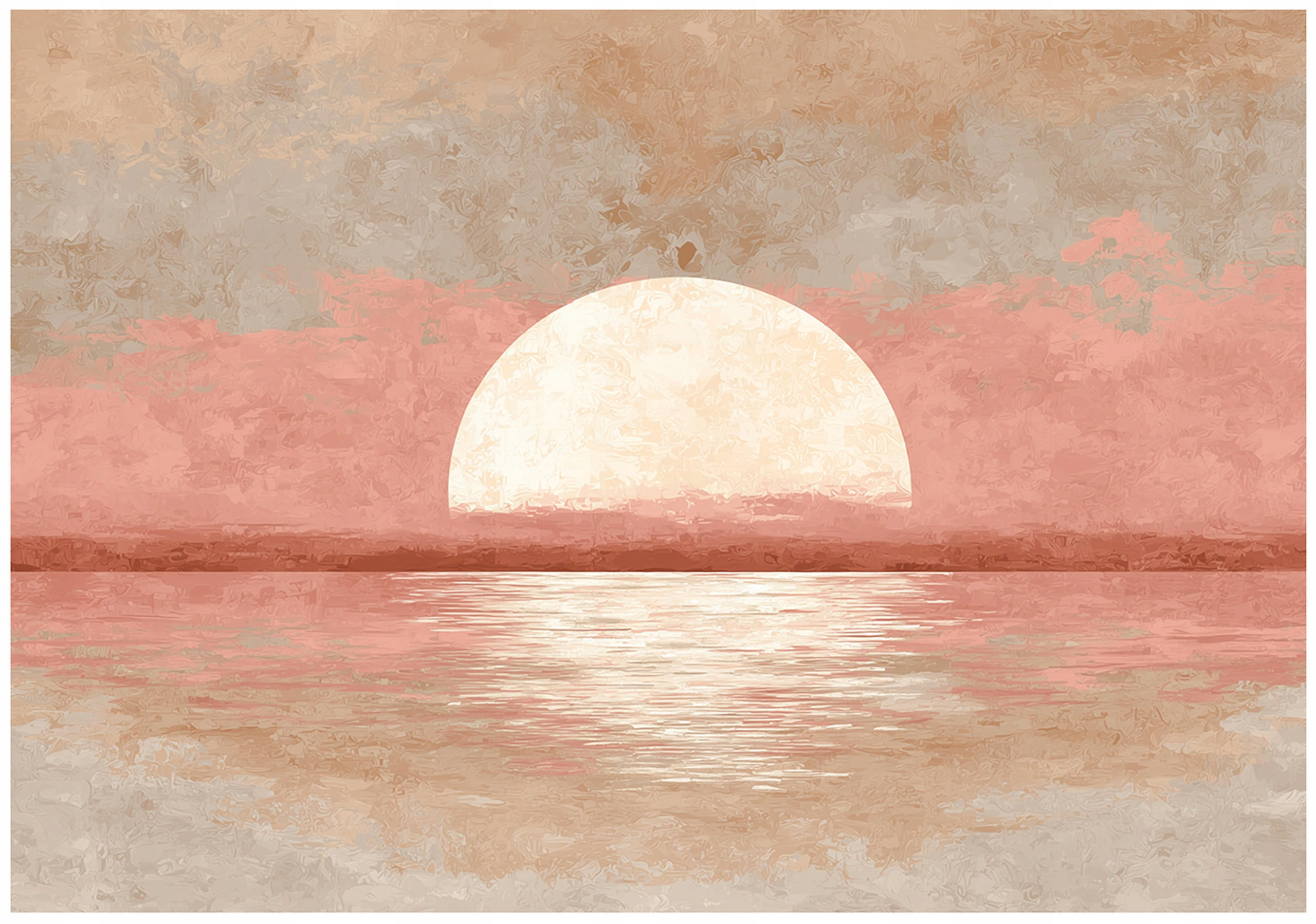 FOTOTAPETE Abstrakt Beton Rosa 400x280 cm - Multicolor, Papier (400/280cm) - Wallarena