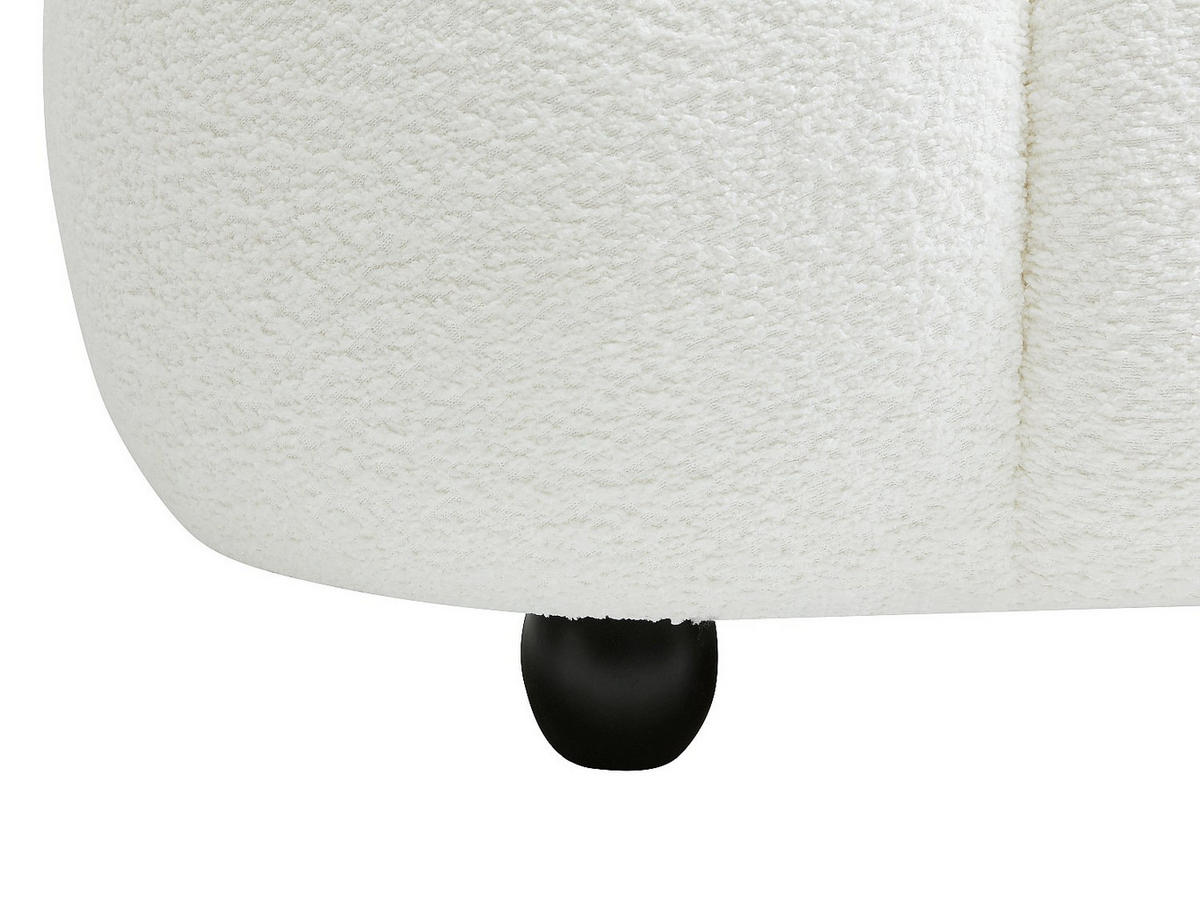 SESSEL mit gerader Rückenlehne - 1 Person - stoff - gebrochenes weiß Coliani - Weiß, Holz/Textil (108/73/87cm) - Vente-Unique