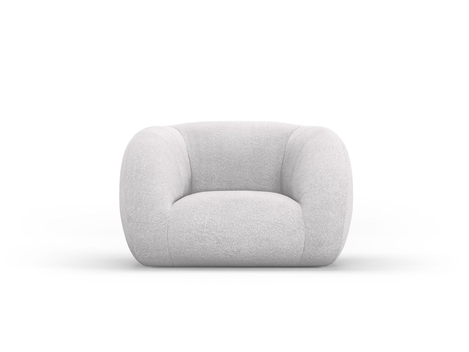 SESSEL Essen aus Boucle hellgrau - Hellgrau, Textil (95/86/130cm) - Cosmopolitan Design