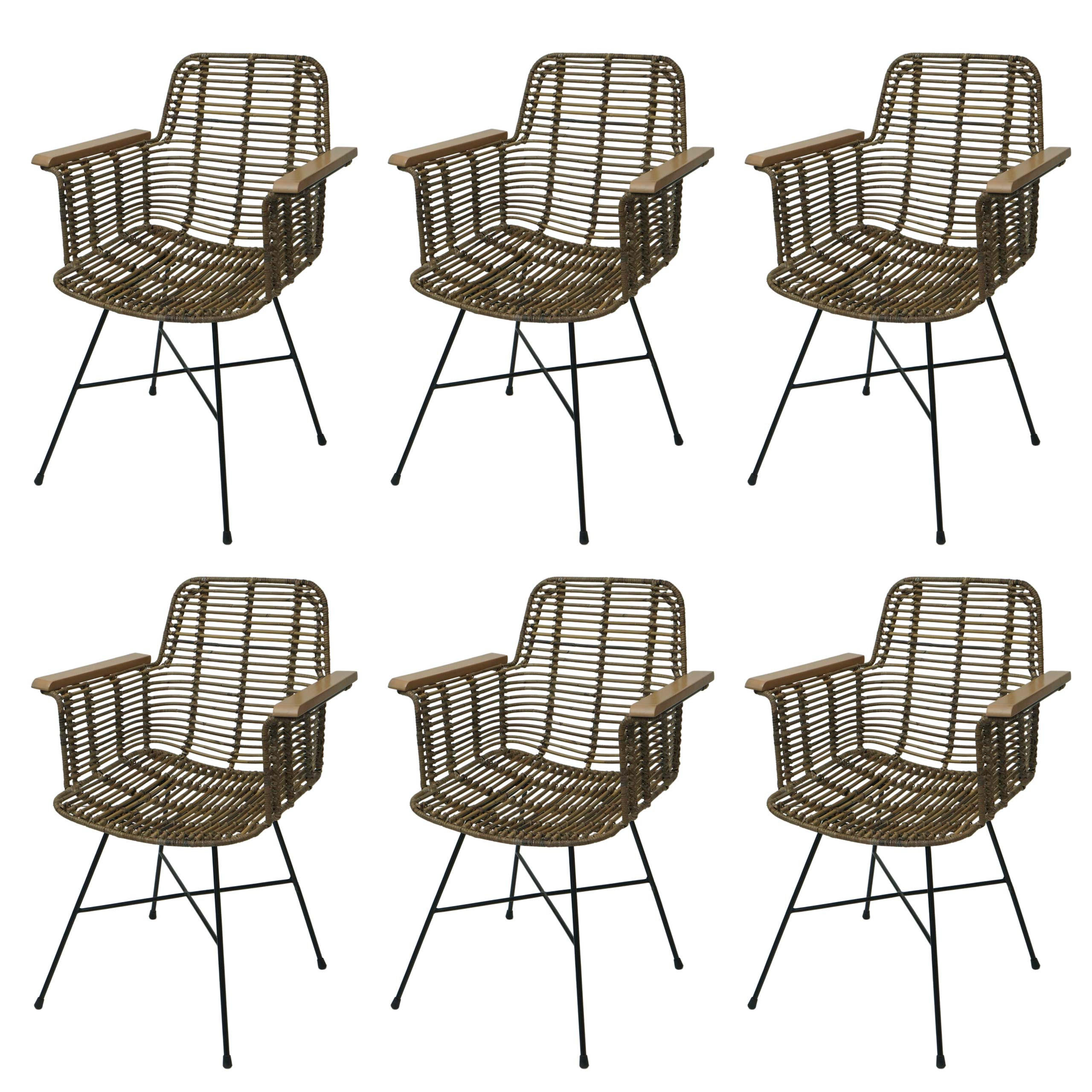 ESSZIMMERSTUHL Braun 6er-Set - Braun, Holz (62/85/59cm) - MCW
