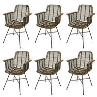 ESSZIMMERSTUHL Braun 6er-Set - Braun, Holz (62/85/59cm) - MCW
