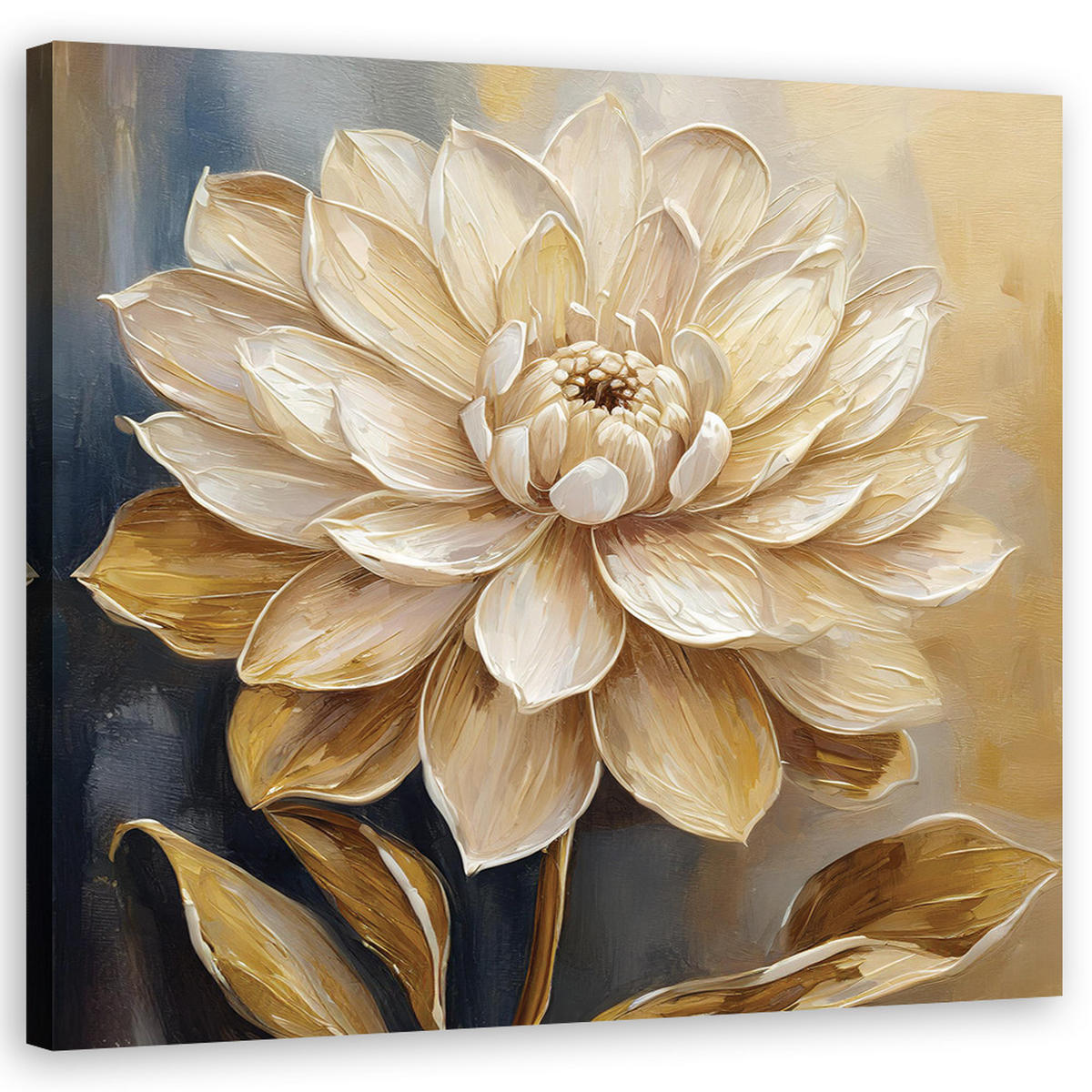 WANDBILD beige natur blume - Beige, Textil (50/50cm) - Feeby