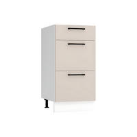UNTERSCHRANK D40S3 - Morvex - 3 Schubladen für effiziente Organisation - Beige, Holz/Metall (40/82/52.4cm) - ROYAL24_MARKT