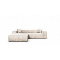 ECKSOFA Carlota - Creme, Holzwerkstoff/Textil (192/270cm) - Fun Möbel