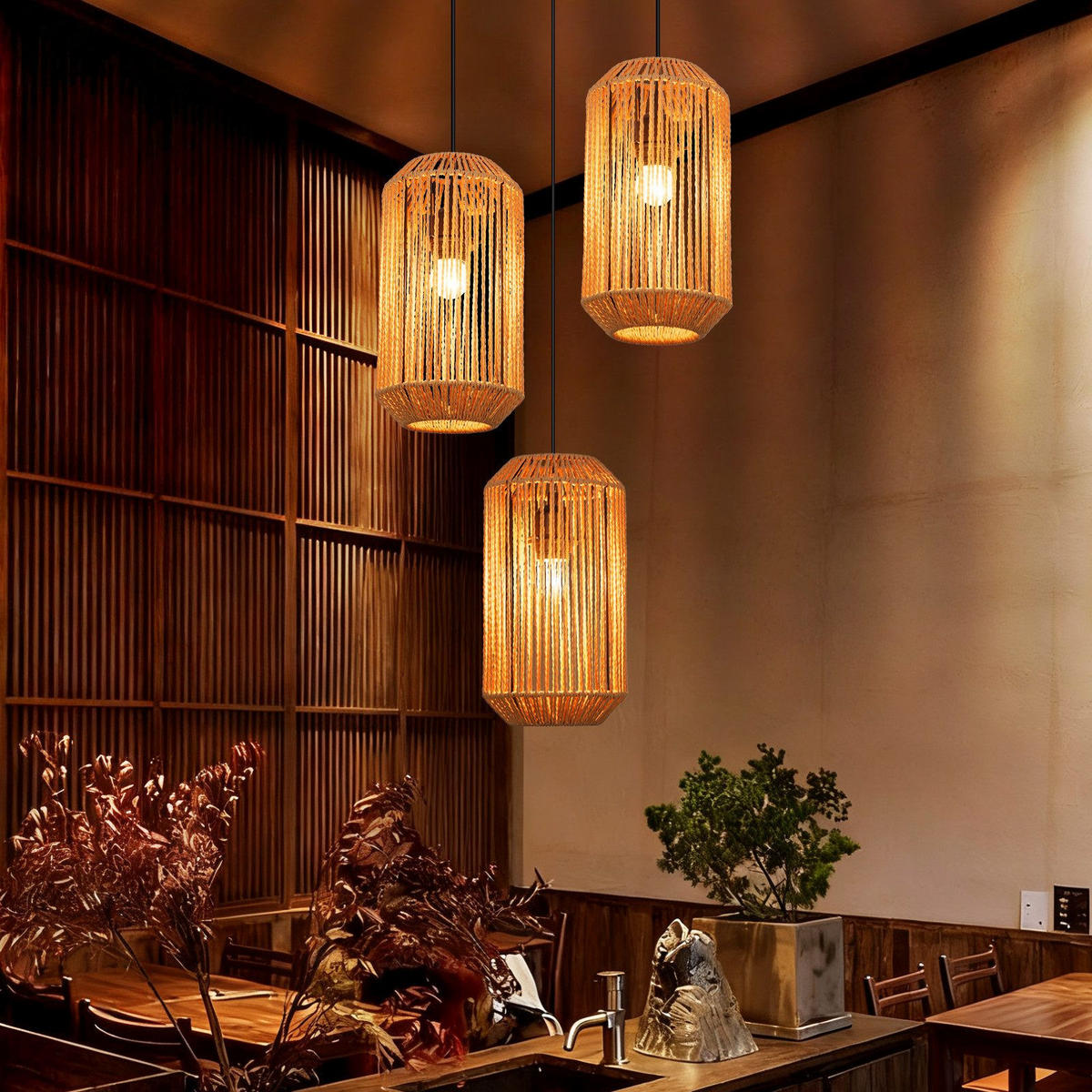 PENDELLEUCHTE BERLINCHEN Ⅲ 30/30/150 cm - Schwarz, Metall (30/30/150cm) - Nettlife