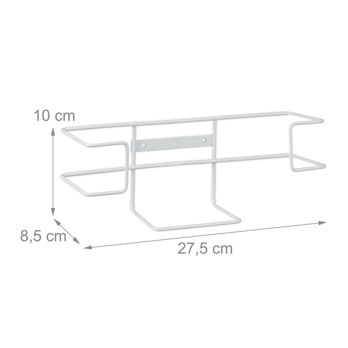 HANDSCHUHSPENDER - Weiß, Metall (27.5/10/8.5cm) - Relaxdays