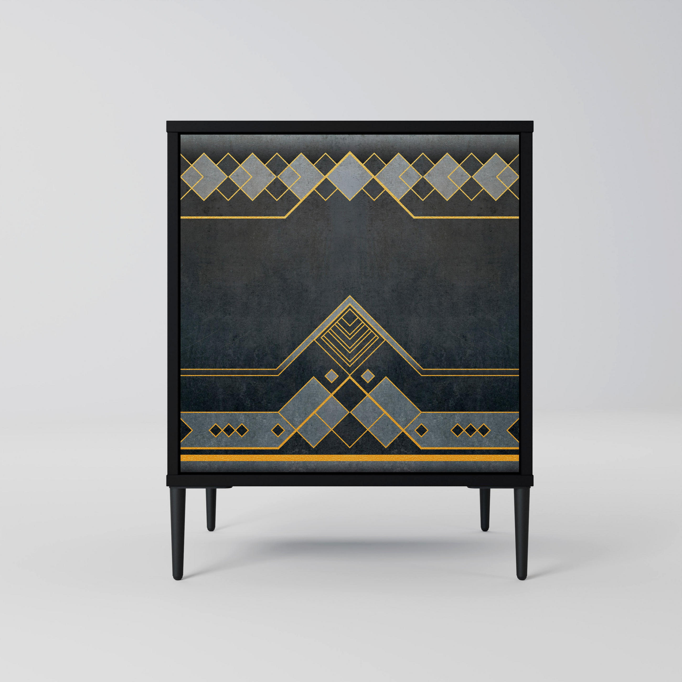 SpaceRebels Sideboard Schwarz 57.5x72.5x42 cm