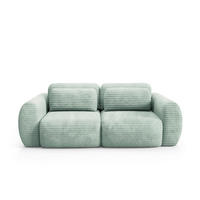 SOFA Camilla 3 Sitzplätze Wassergrün - Grün, Holz (266/95/121cm) - Petits-meubles