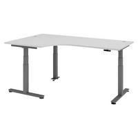 SCHREIBTISCH elektrisch XDSM 120/200/72 cm in Grau/Graphitfarben - Graphitfarben/Grau, Holzwerkstoff (120/200/72cm) - bümö