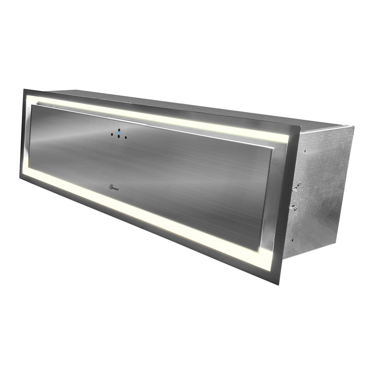 DUNSTABZUGSHAUBE GCH 973 IS 90 90 cm Edelstahl - Silberfarben, Metall (90/26/29cm) - Gurari