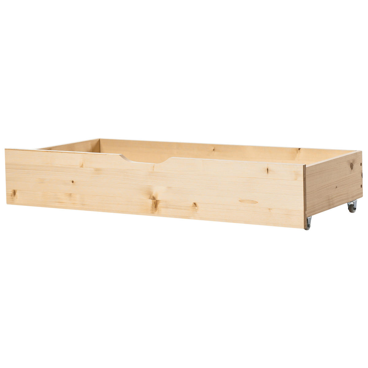 BETTSCHUBLADE 2er set Heller Holzfarbton Cronat - Hellbraun, Holz - Beliani