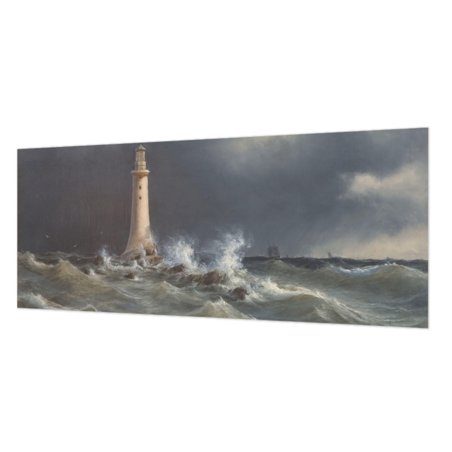 FOTOTAPETE 250x104 cm - Seestürme - Grau, Textil (250/104cm) - Wallfluent