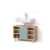 WASCHBECKENUNTERSCHRANK Fucino Grün 80 x 54 cm - Grün, Holzwerkstoff (80/54/32cm) - Livinity®