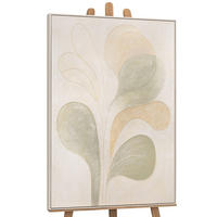 GEMÄLDE Leichtigkeit Schattenfugenrahmen Beige 140x100 cm - Beige, Holz (140/100cm) - YS-art gallery