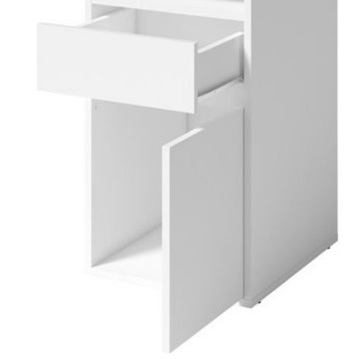 SCHREIBTISCH REGIS 120x53x75,5 cm Bürotisch Computertisch, Weiß - Weiß, Holzwerkstoff (53/120/75.5cm) - MASSENO