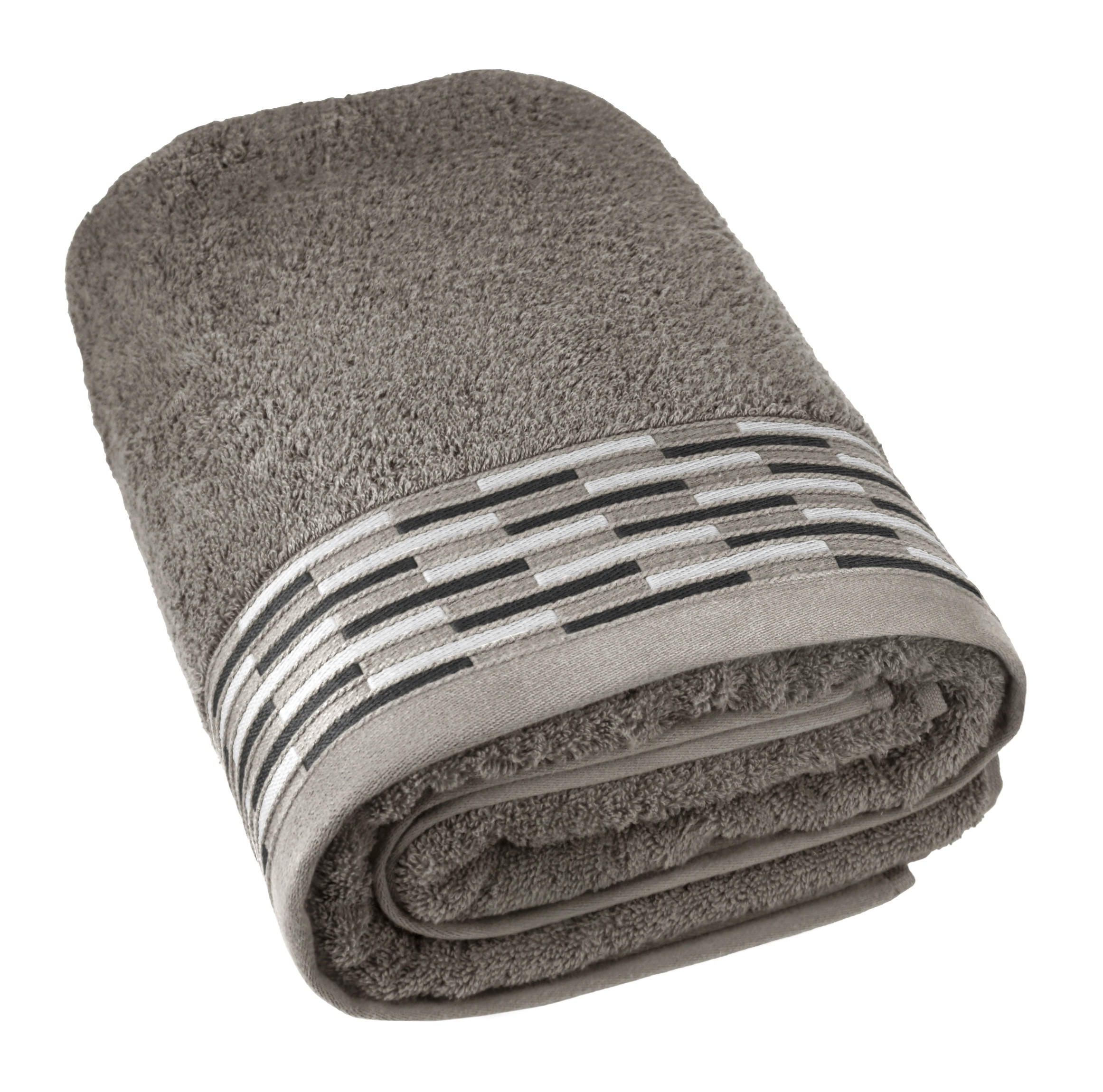 BADETUCH Lugano Dunkelgrau 100x200 cm - Dunkelgrau, Textil (100/200cm) - Lashuma