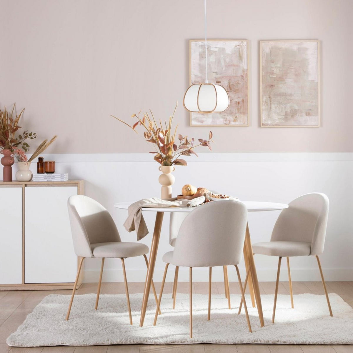 ESSTISCH Lyss Weiß 120 cm x 75 cm - Weiß, Holzwerkstoff (120/120/75cm)