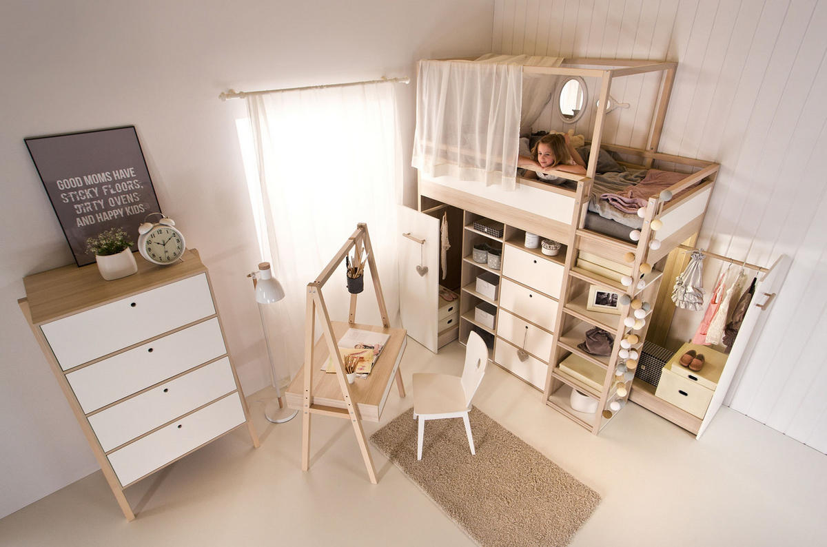 KOMMODE 4 SCHUBLADEN SPOT - Weiß, Holzwerkstoff (88/150/60cm)