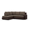 ECKSOFA LINKS MIT SCHLAFFUNKTION FORESTA, Braun + Braun - Braun, Textil (230/200cm) - Mebligo