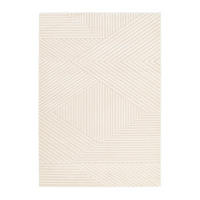 TEPPICH Design Relief-Effekt beige - Beige, Textil (160/230cm) - AFK Living