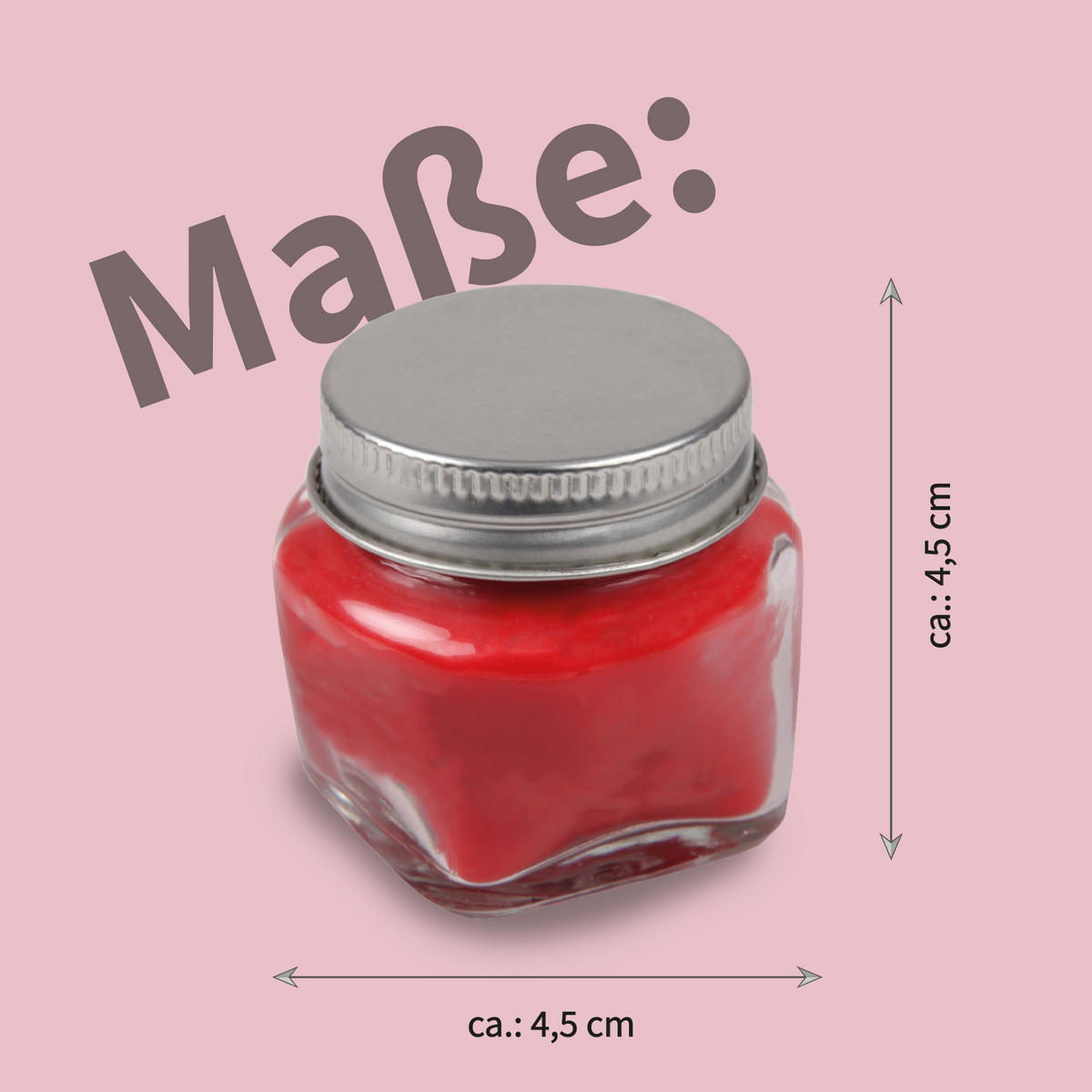 DUFTKERZE im Glas "Donut Himbeere" mit Deckel, 2er Pack mit je ca. 7 Std. Brenndauer, Ø6cm, Raumduft als Geschenk und Dekoration - Rosa, Glas (6/5cm) - HS Candle